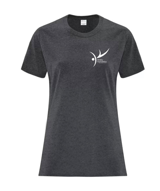 Whitby Gymnastics LADIES HEAVY COTTON MISSY FIT T-SHIRT