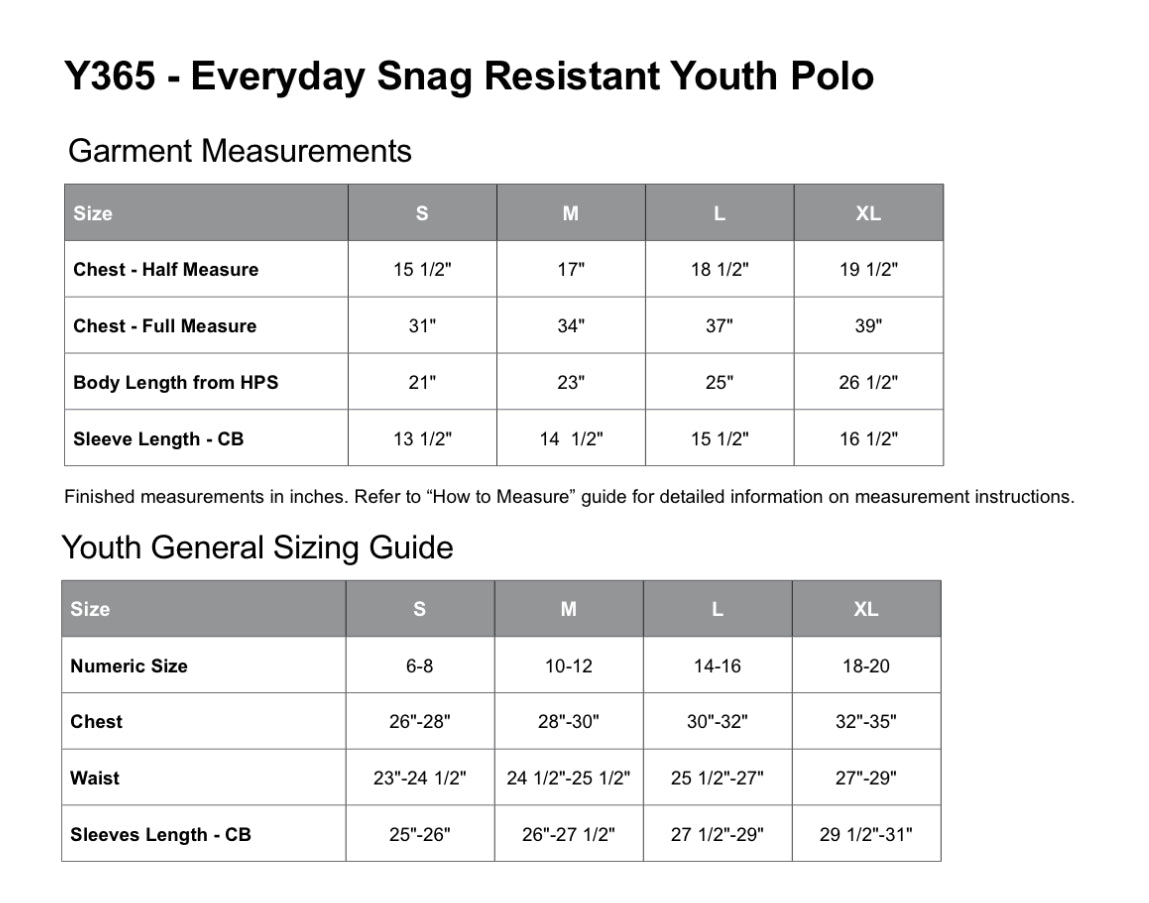 DRPS Youth Golf Shirt