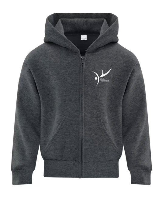 Whitby Gymnastics YOUTH FULL ZIP HOODED YOUTH SWEATSHIRT