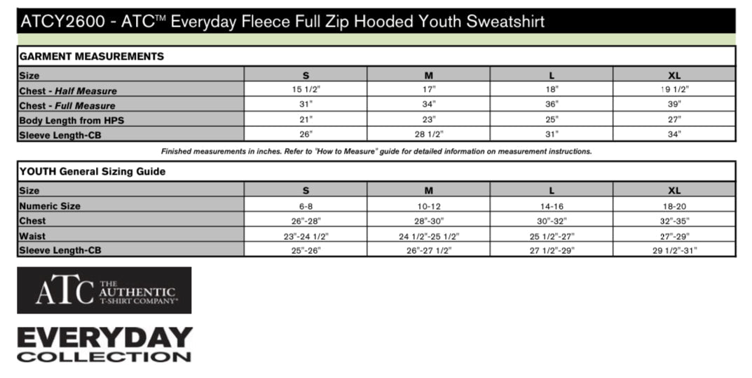 Sweat-shirt à capuche entièrement zippé pour jeunes de Whitby Gymnastics