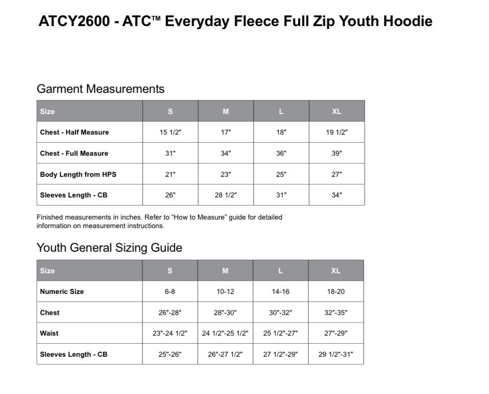 Eunoia Forest School Youth Zip Up Hoodie