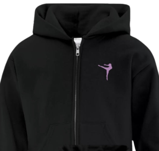 WDC Adult Glitter Zip Up Hoodie