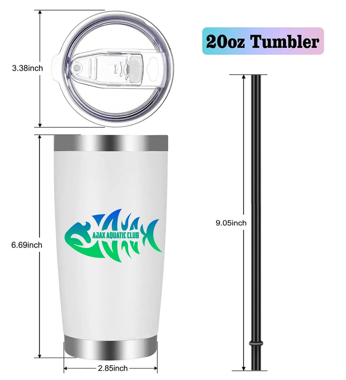 Ajax Aquatic Club Tumblers