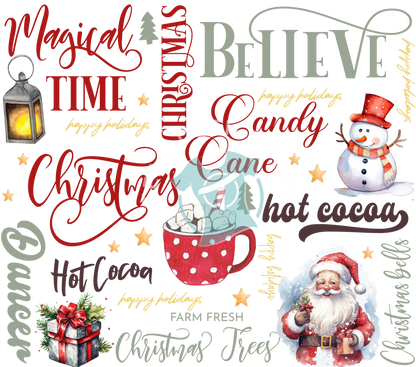 DTF Prints Merry Christmas