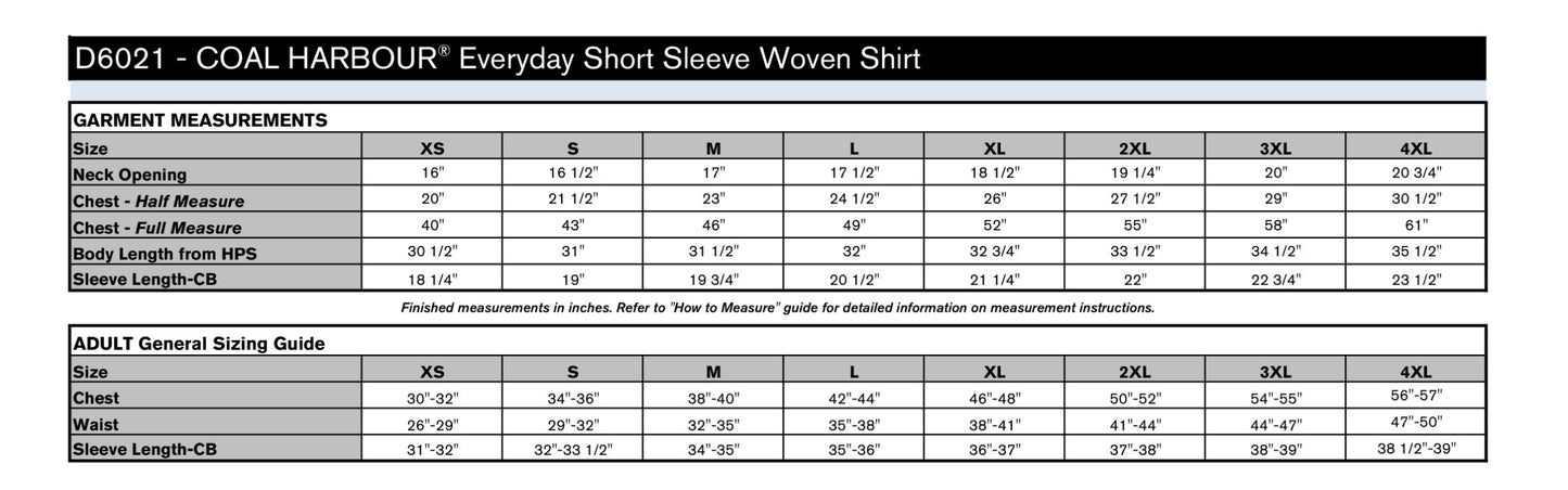OPG COAL HARBOUR® EVERYDAY SHORT SLEEVE WOVEN SHIRT. D6021