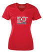 T-shirts col V pour femme Ski 50th 