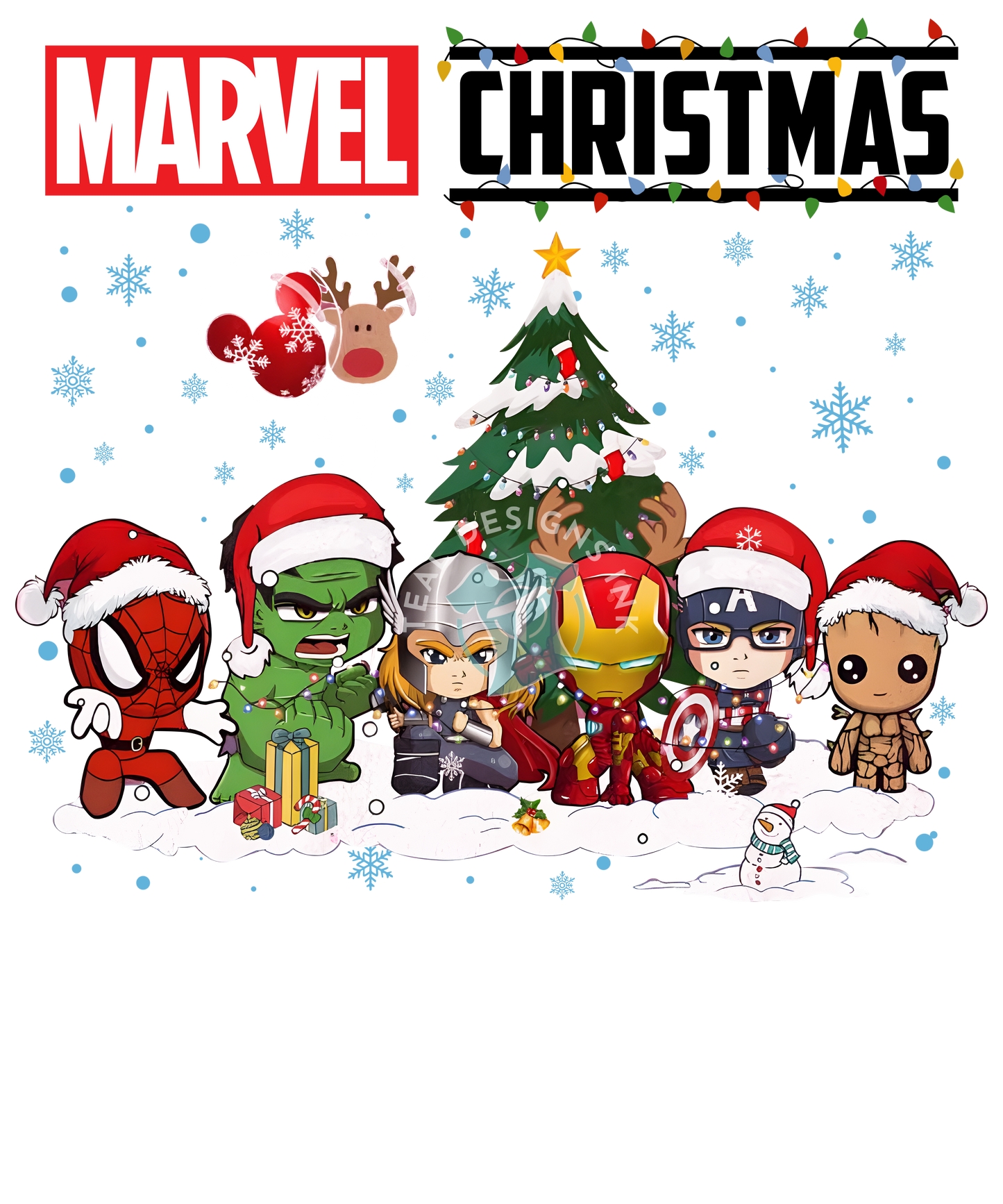 DTF Prints Merry Christmas