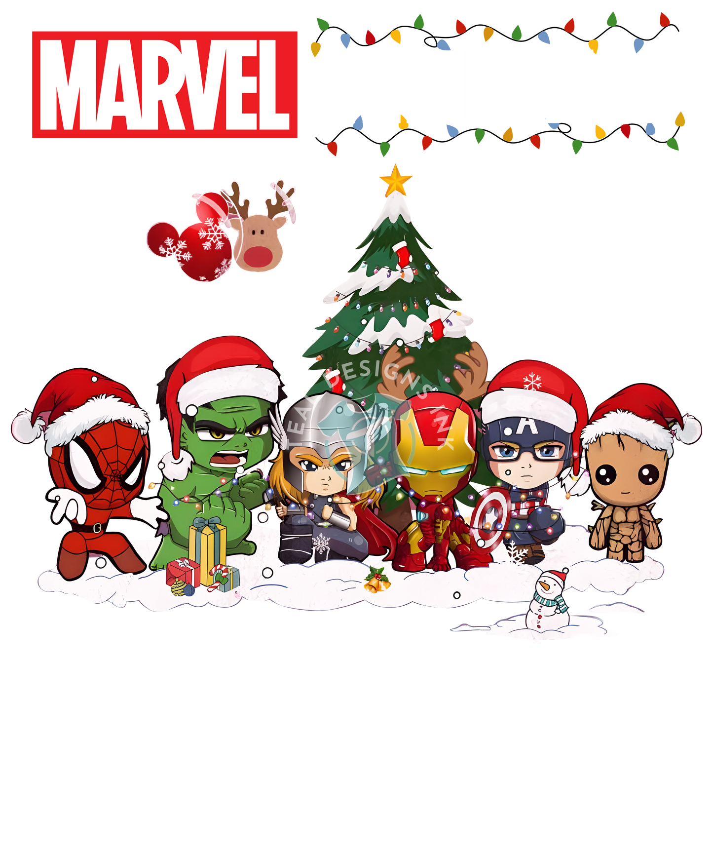 DTF Prints Merry Christmas