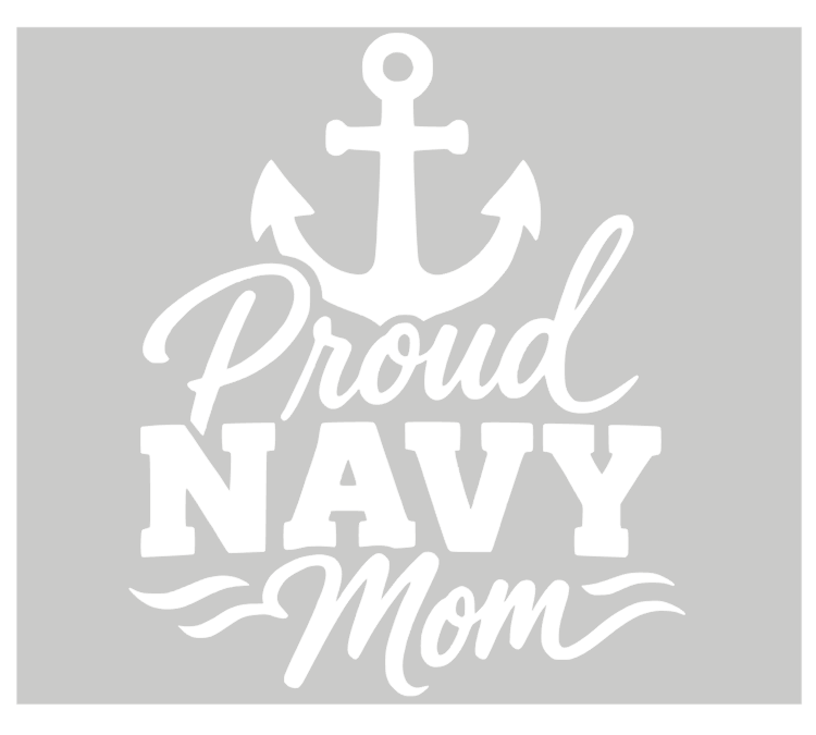 Proud Navy Mom (Decal)