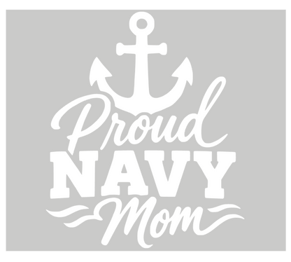 Proud Navy Mom (Decal)