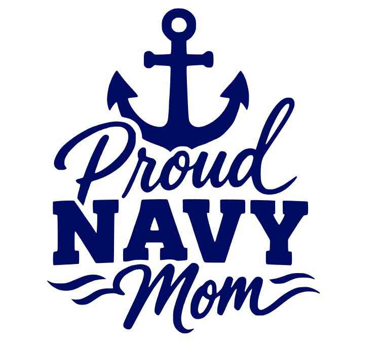 Proud Navy Mom (Decal)