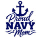Proud Navy Mom (Decal)