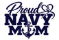 Proud Navy Mom (CAR DECAL)