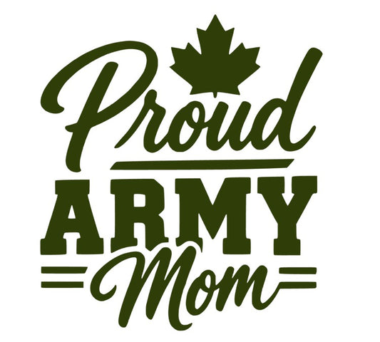 Proud Army Mom (Decal)