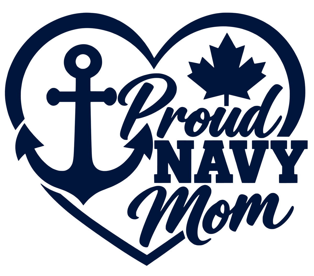 Proud Navy Mom (Decal)