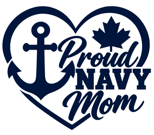 Proud Navy Mom (Decal)