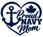 Proud Navy Mom (Decal)