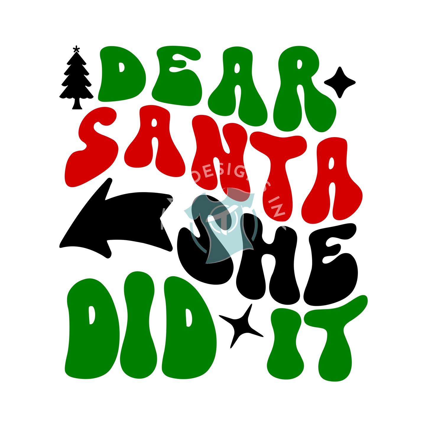 DTF Prints Merry Christmas